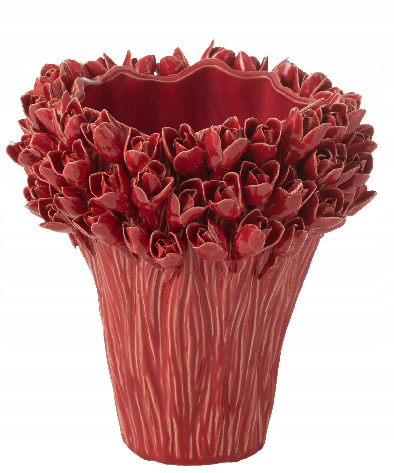 Váza Ambrosia M, červená, línia J