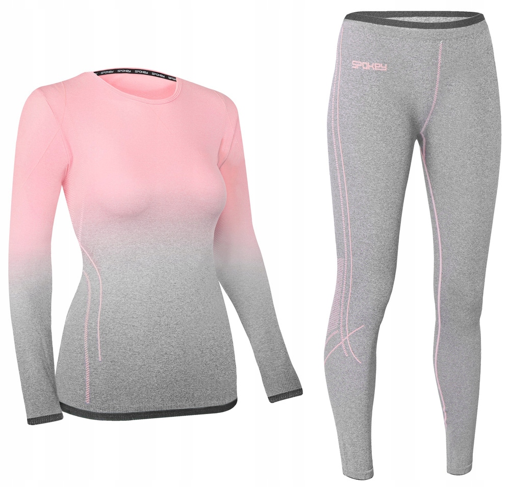 Odzież Termoaktywna Bielizna Termiczna Damska Na Zimę Komplet Flora M/L