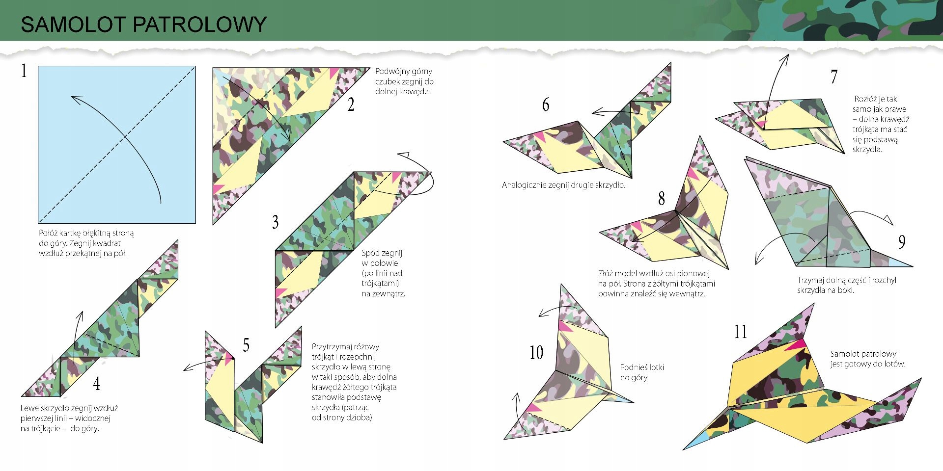 DLA DZIECI Samoloty Moje pierwsze ORIGAMI |Łatwe| Wydawnictwo Siedmioróg