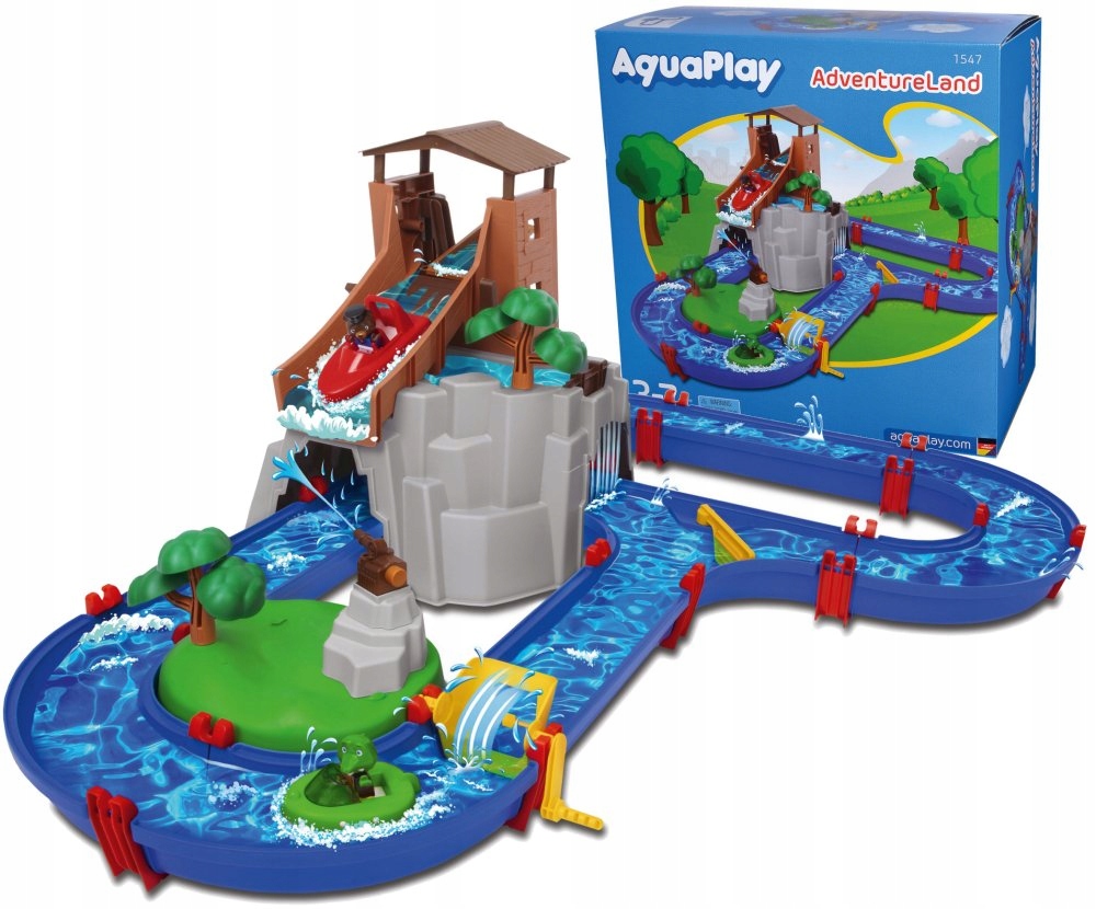 AquaPlay Tor Wodny Piaskownica AdventureLand Łódka Motorówka