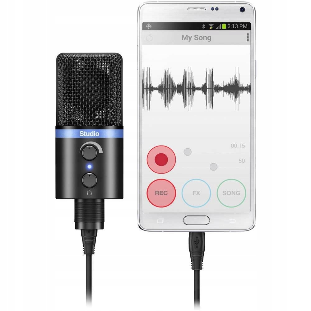 Mikrofon studyjny USB IK Multimedia IRIG MIC STUDIO BLACK Zastosowanie studyjny