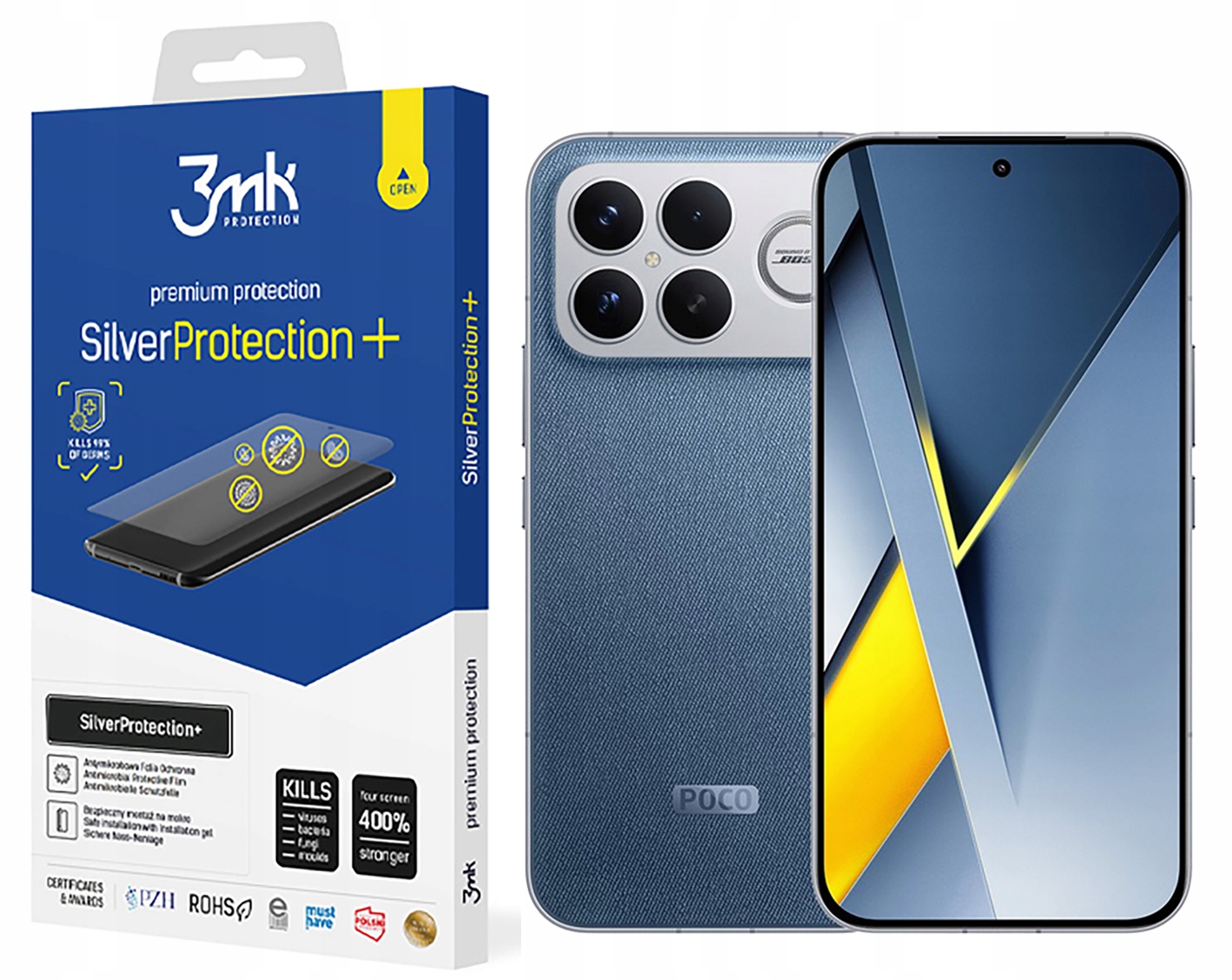 Antimikrobiálna fólia 3MK Silver Protection+ pre Poco F8 Ultra