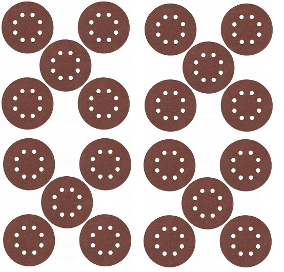 

Krążki Papier Ścierny Na Rzep 125mm P220 20szt 8H