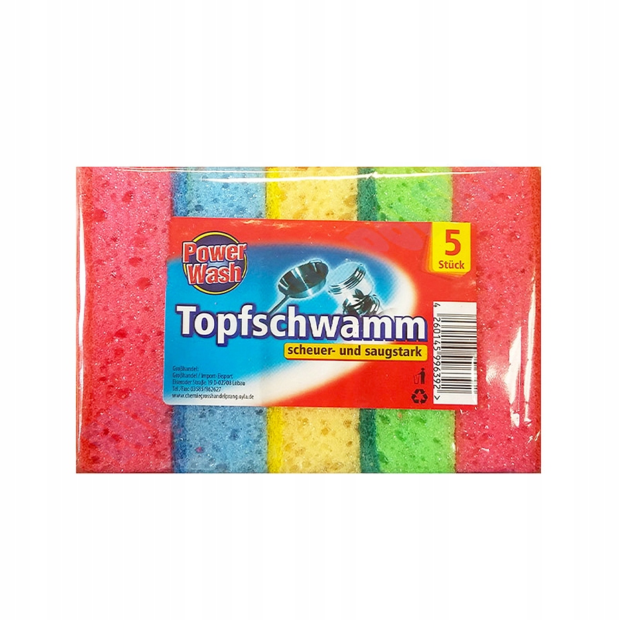 

Niemiecki Zmywak kuchenny gąbka myjka 5 sztuk