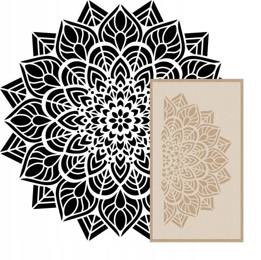 

Szablon Malarski Mandala 14|100cm x 54cm