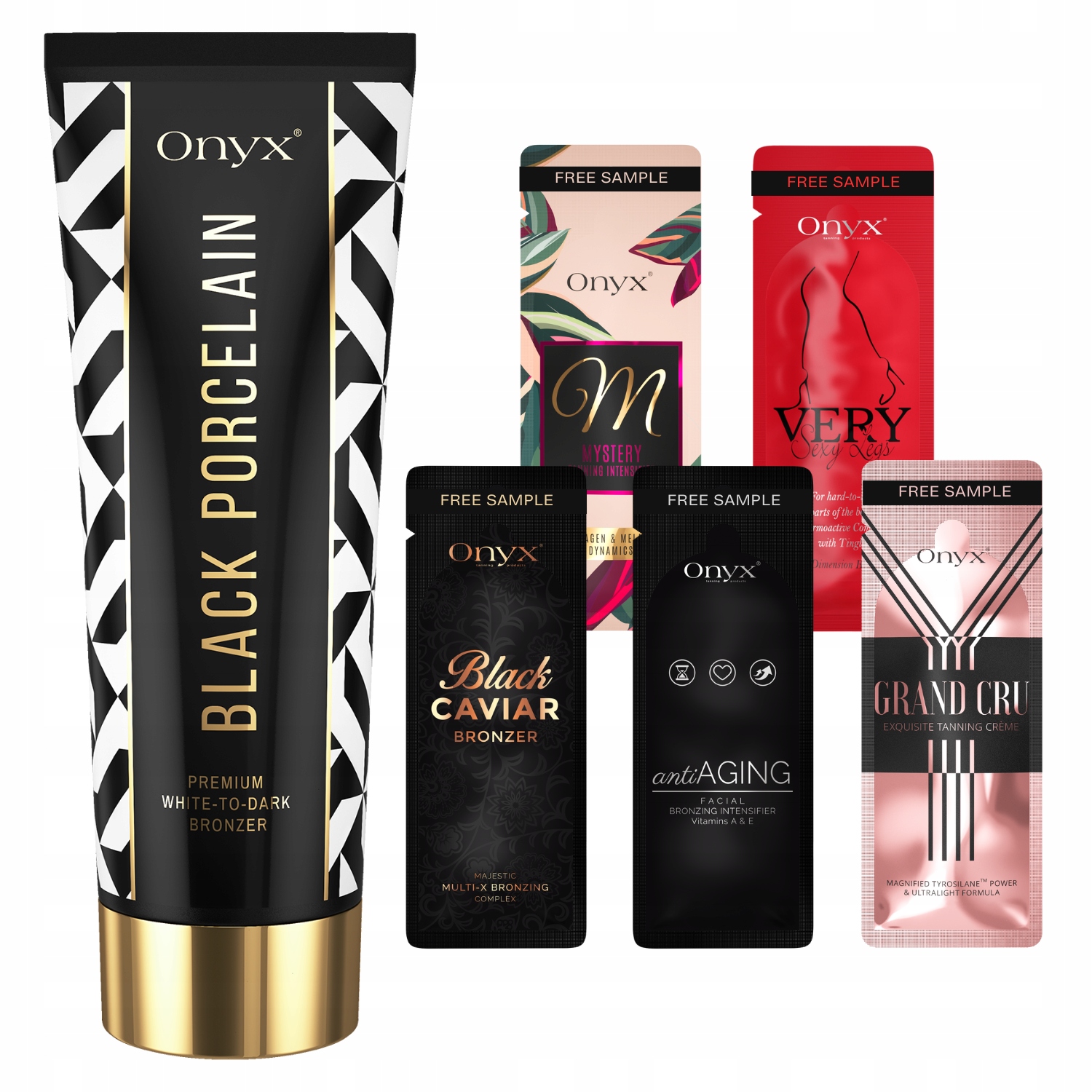 Onyx Černý porcelánový bronzer na opalování s vitamíny A, E a D +dárek