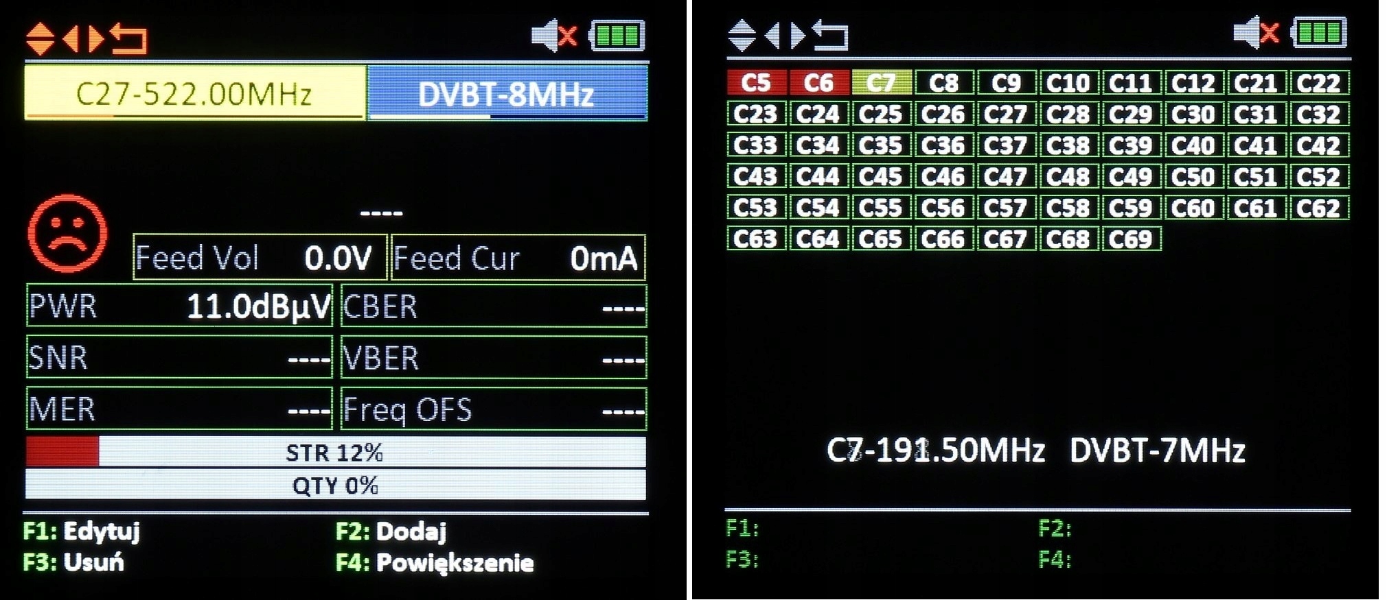 Miernik Sygnału TV SAT Combo Naziemnej DVB-T2 -C Satelitarnej DVB-S2 Amiko Model TSC 1270 Combo