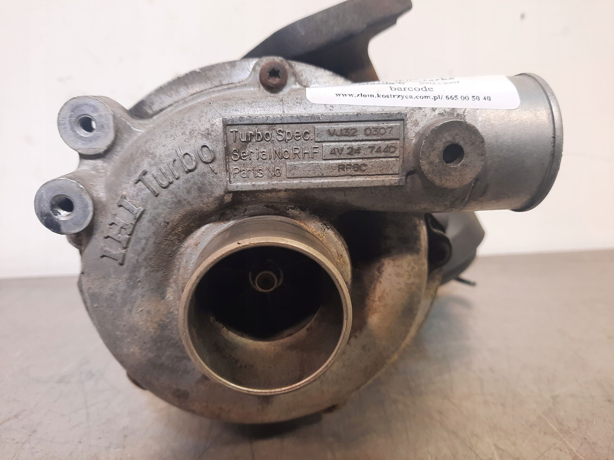 TURBO KOMPRESOR TURBÍNA 2.0 CITD VJ32 0307 MAZDA 6