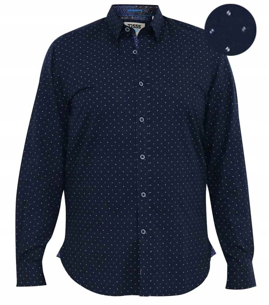 Duke D555 Velké Rozměry Košile Casual Dlouhý Rukáv 8XL 188 cm