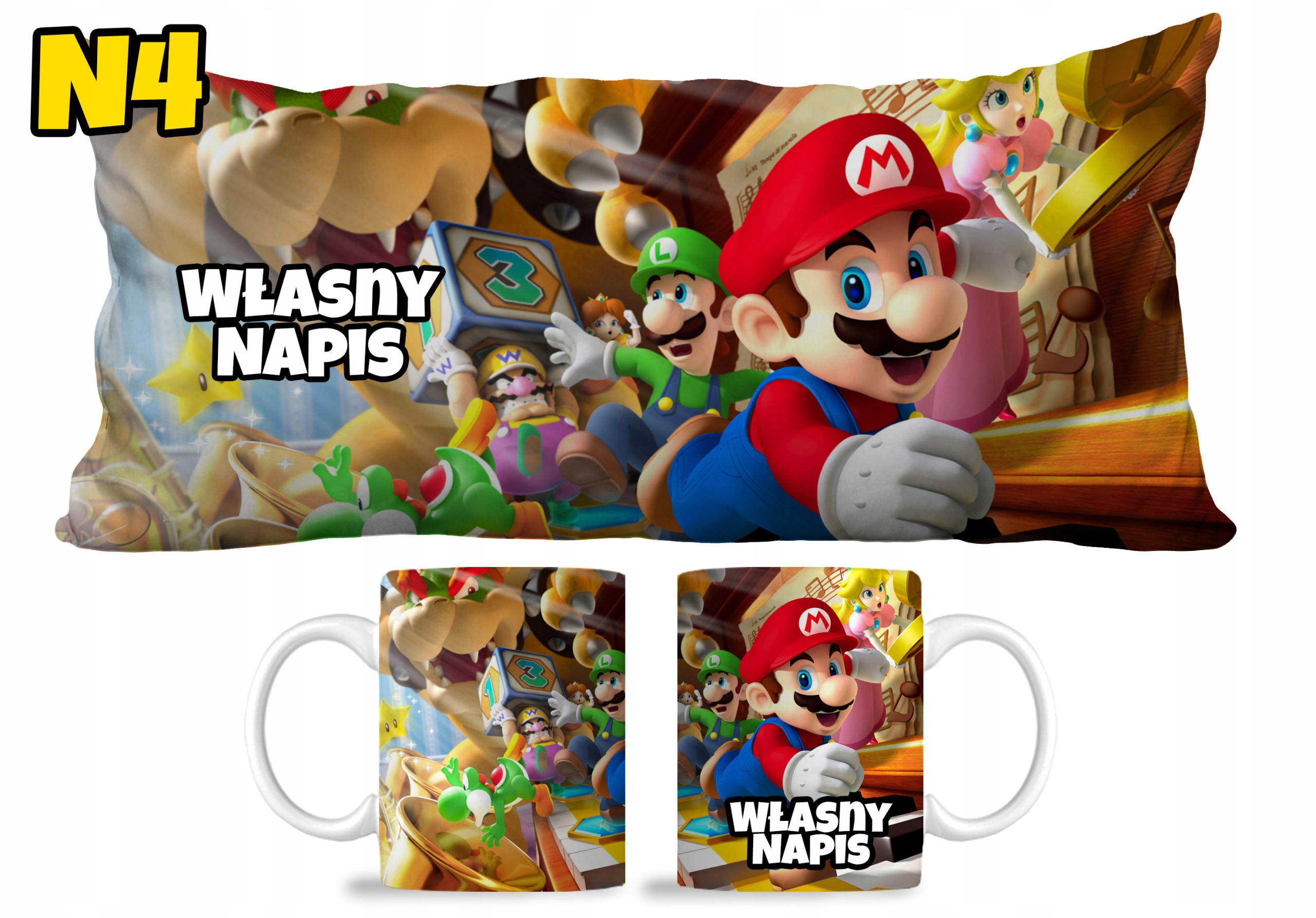 ZESTAW KUBEK I PODUSZKA SUPER MARIO LUIGI NINTENDO Typ poduszka