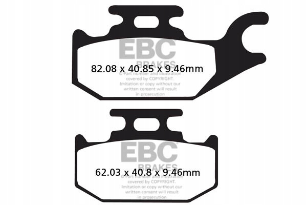 Brzdové doštičky Ebc SXR307HH Side By Side Race Formula (súprava na 1 kotúč)