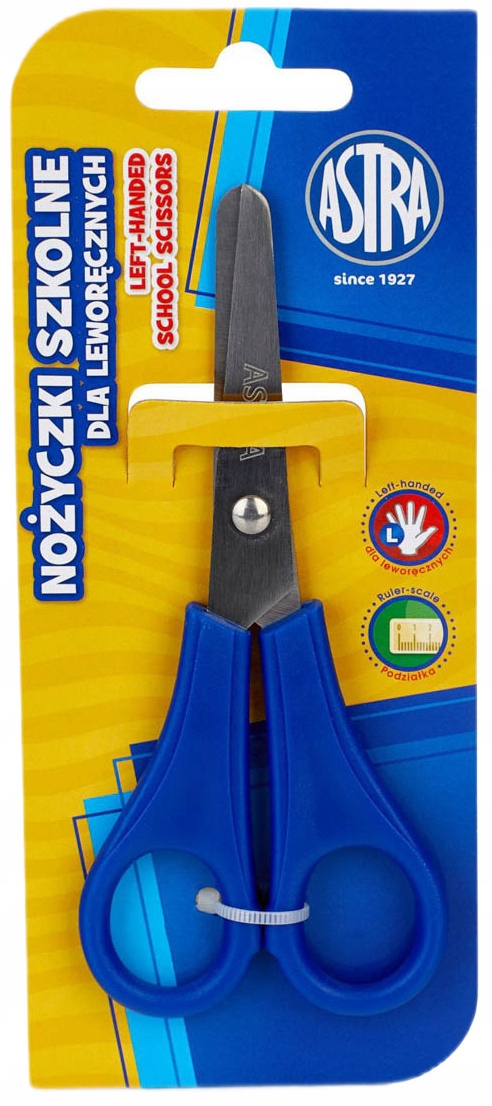 ASTRA NOŻYCZKI SZKOLNE bezpieczne dla leworęcznych