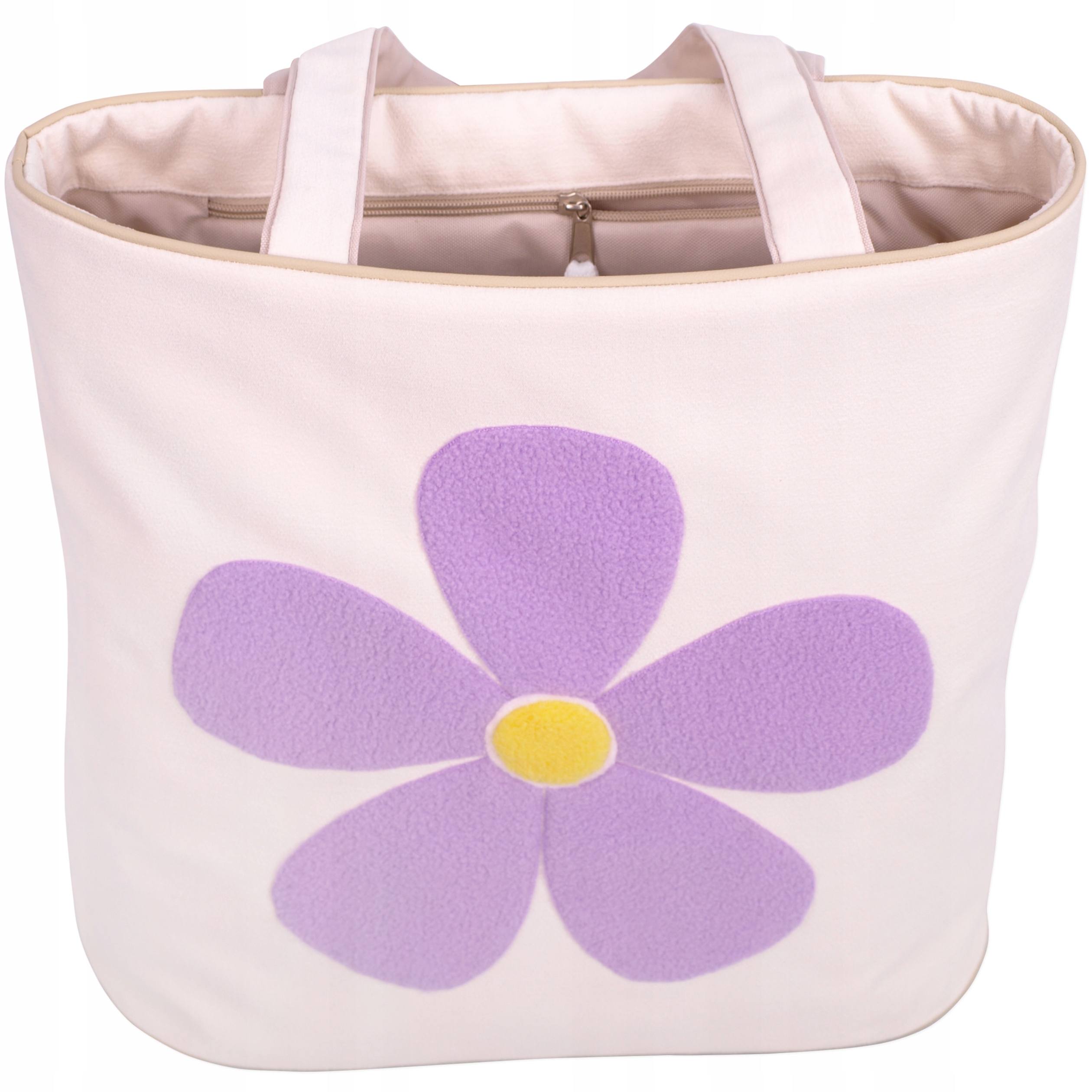 Dámská taška typu šopper, praktická nákupní taška s aplikací