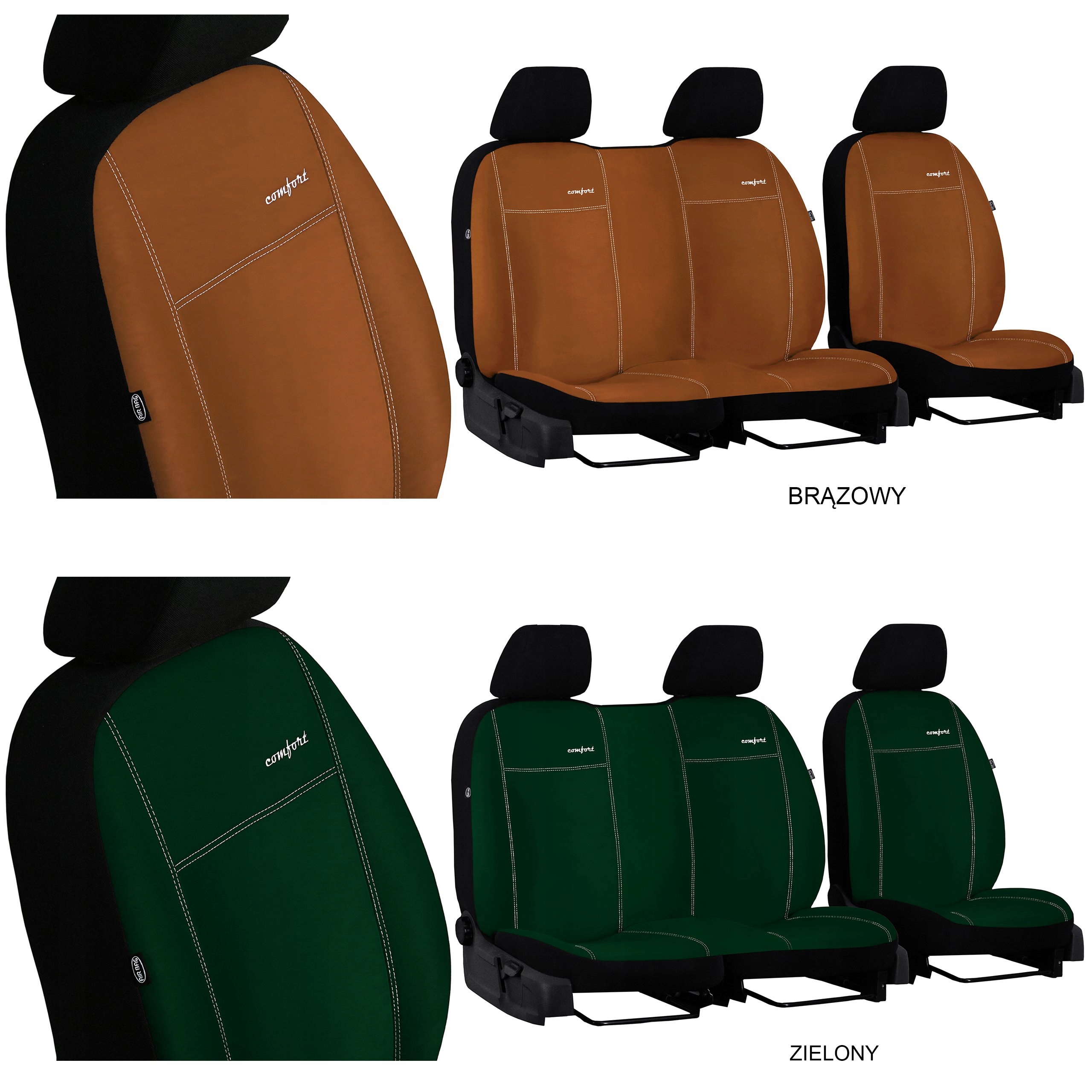 POKROWCE MIAROWE ALICANTE IVECO DAILY 6 FL 2+1 Model Comfort