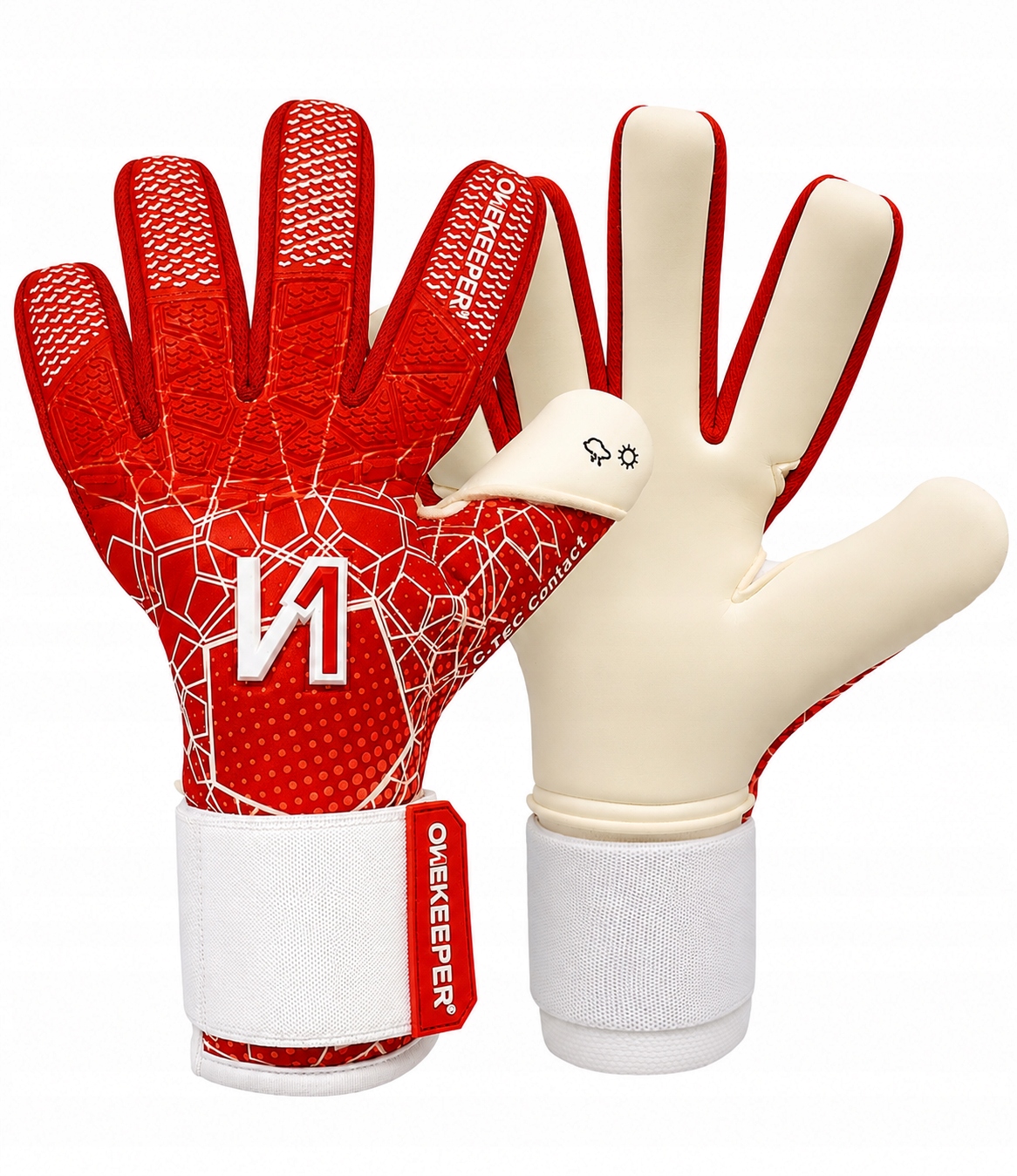 Rękawice Bramkarskie Onekeeper C-tec Red r. 8