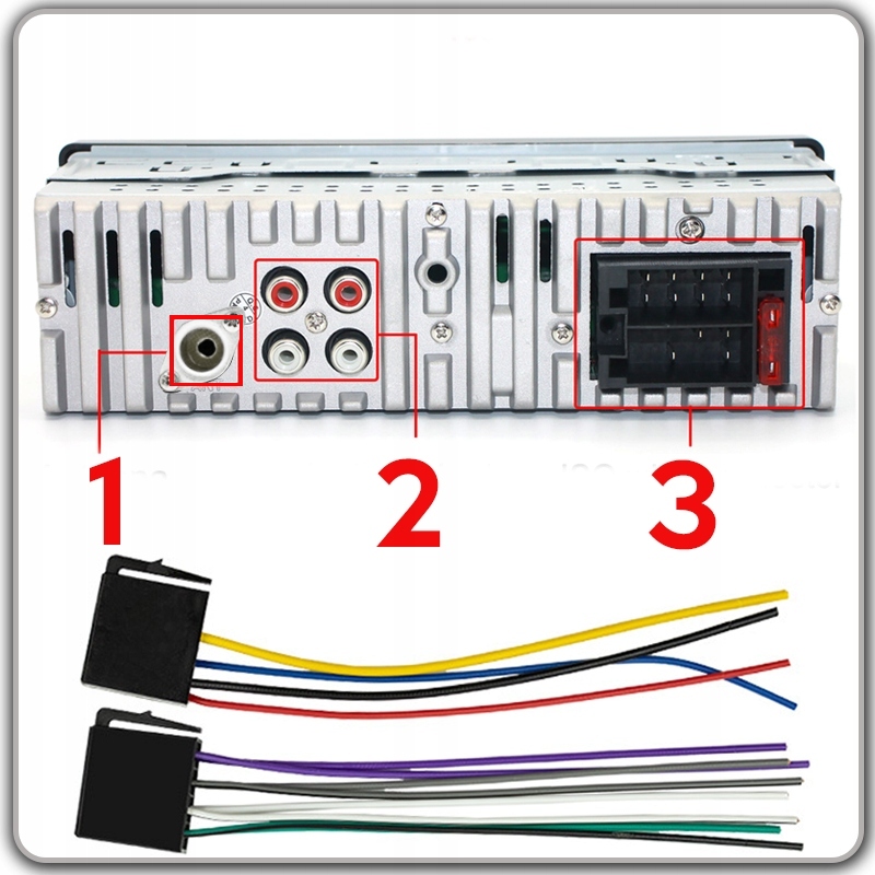 RADIO SAMOCHODOWE 1-DIN BLUETOOTH USB SD AUX MP3 MIKROFON PILOT ZESTAW Model RADIO SAMOCHODOWE 1-DIN BLUETOOTH USB SD AUX MP3
