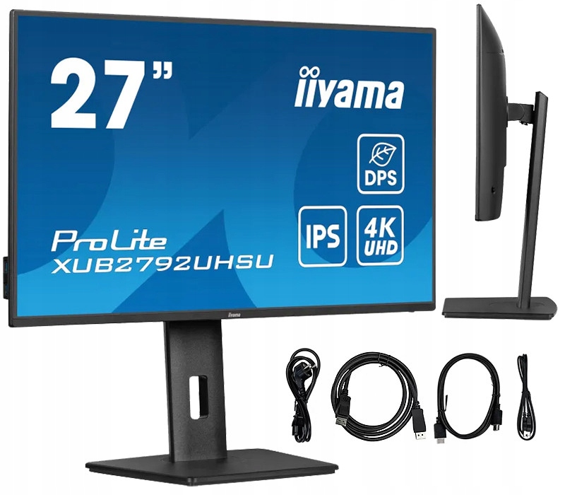 Monitor iiyama XUB2792UHSU-B6 27" 3840x2160px 4ms 60Hz