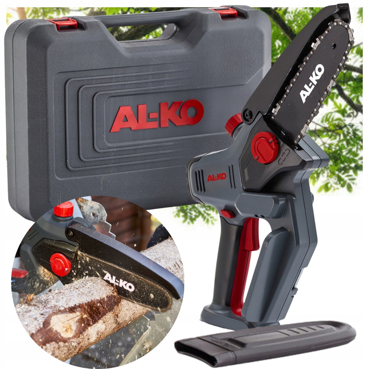 Al-ko Csm 1815 15cm Akumulátorová Mini Řetězová Pila 18V Kufr Solo