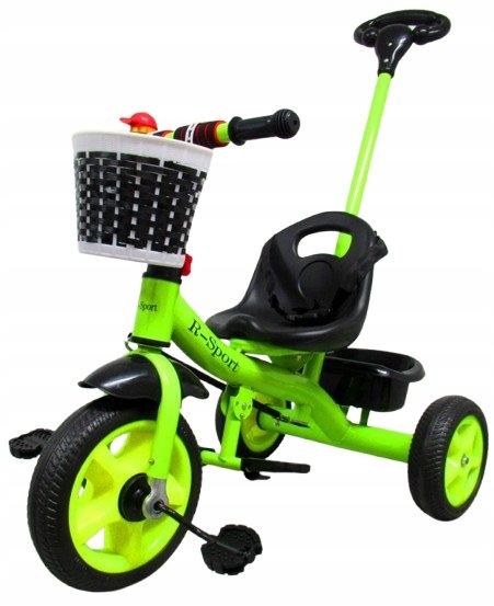 Rowerek Trójkołowy T8 zielony z rączką Koła Eva Pchacz Ragil Sp. z o.o.