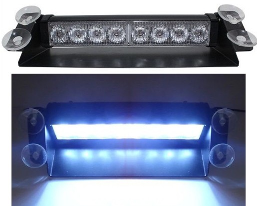 1036914200235 - Стробоскопи для вітрового скла синій світлодіод 8W !