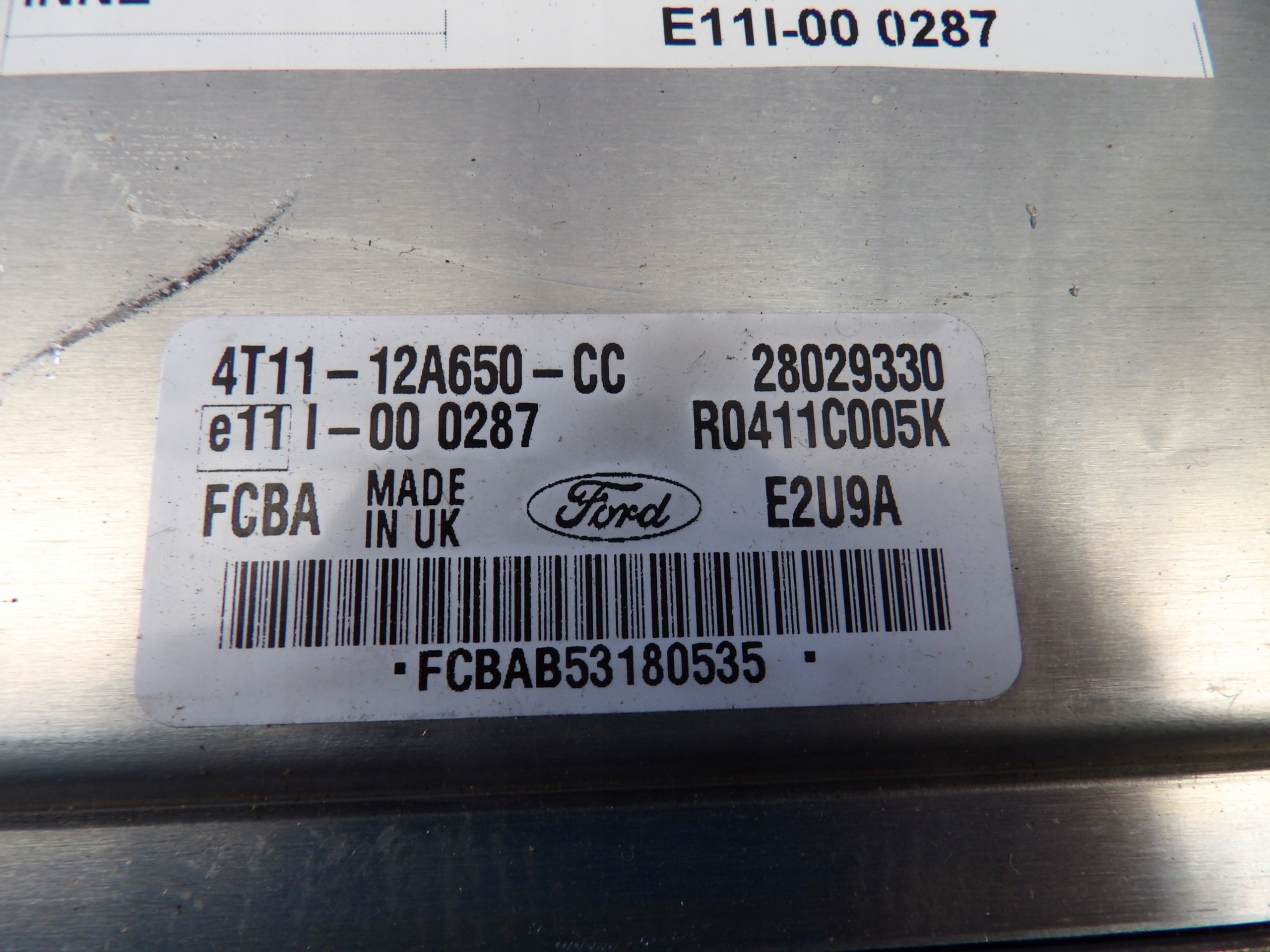 FORD TOURNEO CONNECT MK1 COMPUTER 4T11-12A650-CC 28029330 R0411C005K
