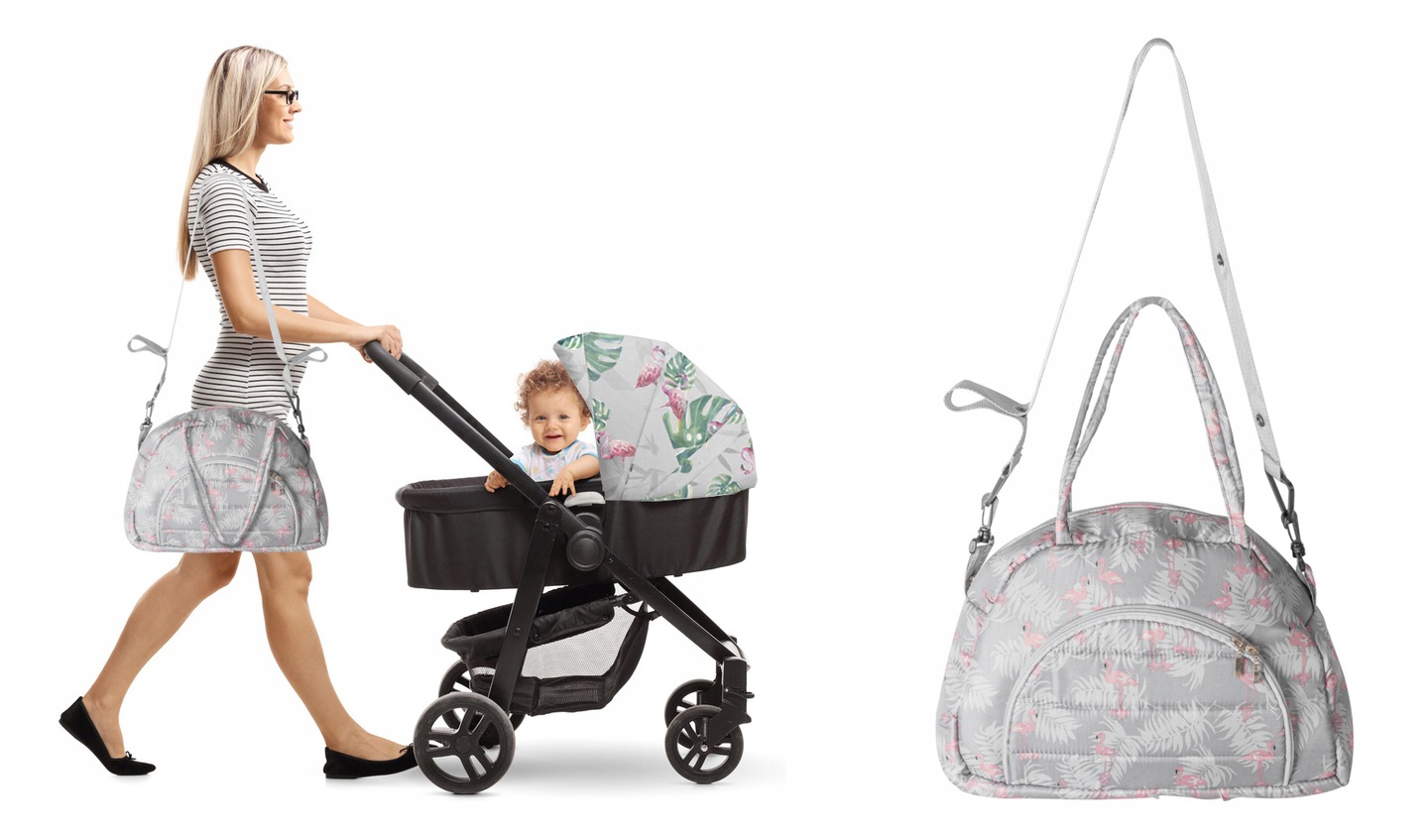 TORBA DO WÓZKA Z PASKIEM ORGANIZER PL UNIWERSALNA Szerokość (dłuższy bok) 40 cm