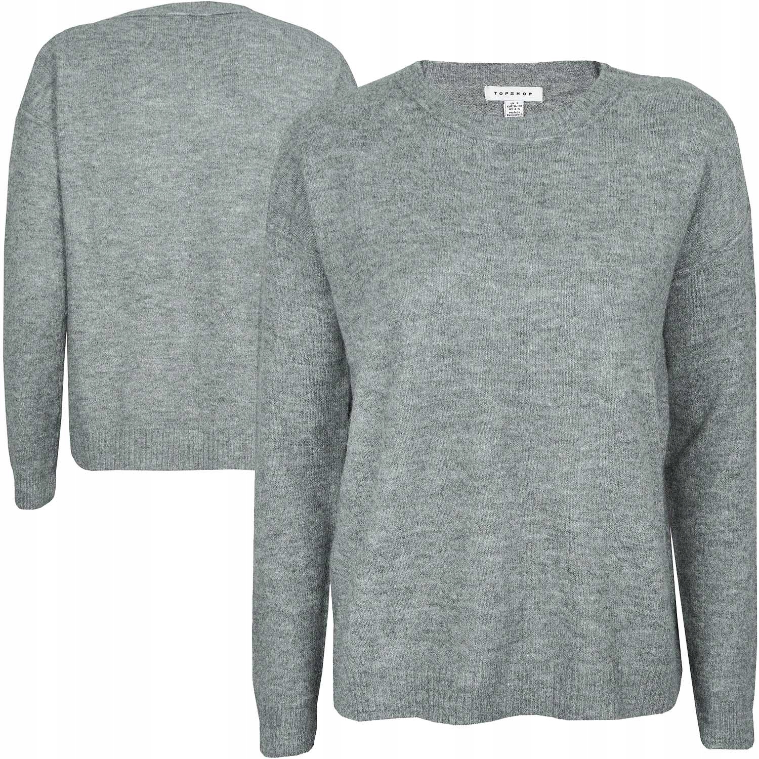 

Topshop Kobiecy Miękki Sweter Oversize Grafit M 38