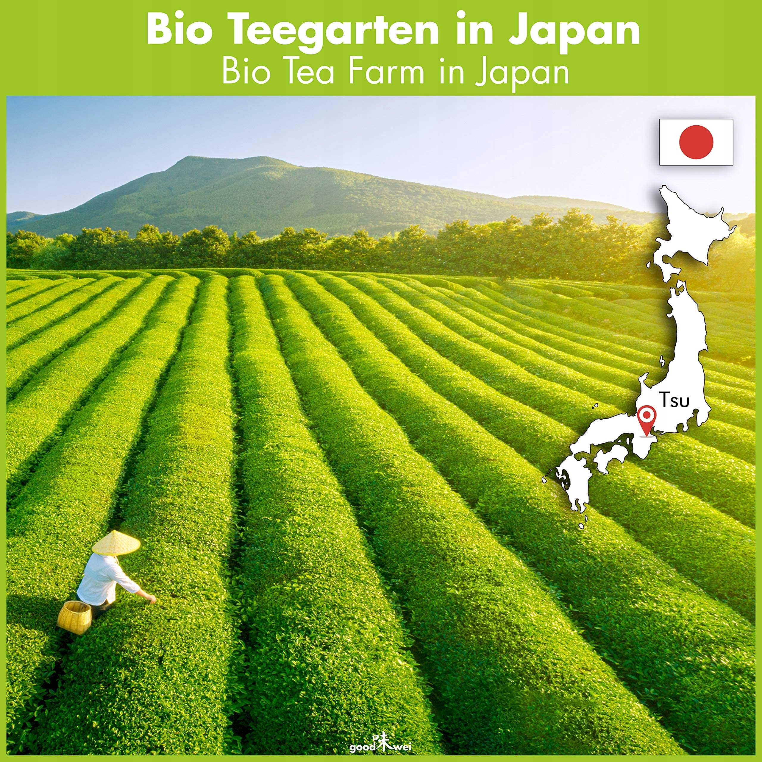 GOODWEI Zestaw Matcha BIO z Japonii z Ceramiką i Akcesoriami — miniatura 2