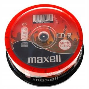 

Płyty Maxell XL-II 80 Minut Cd-r Audio cake 25szt
