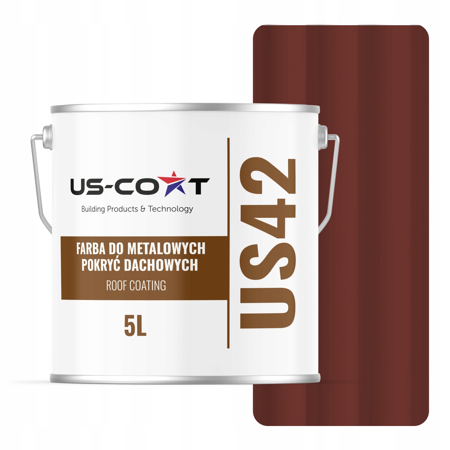 Farba Na Kovové Strechy Plechov Oceľ Čerešňová Ral 3009 5 L Lesk