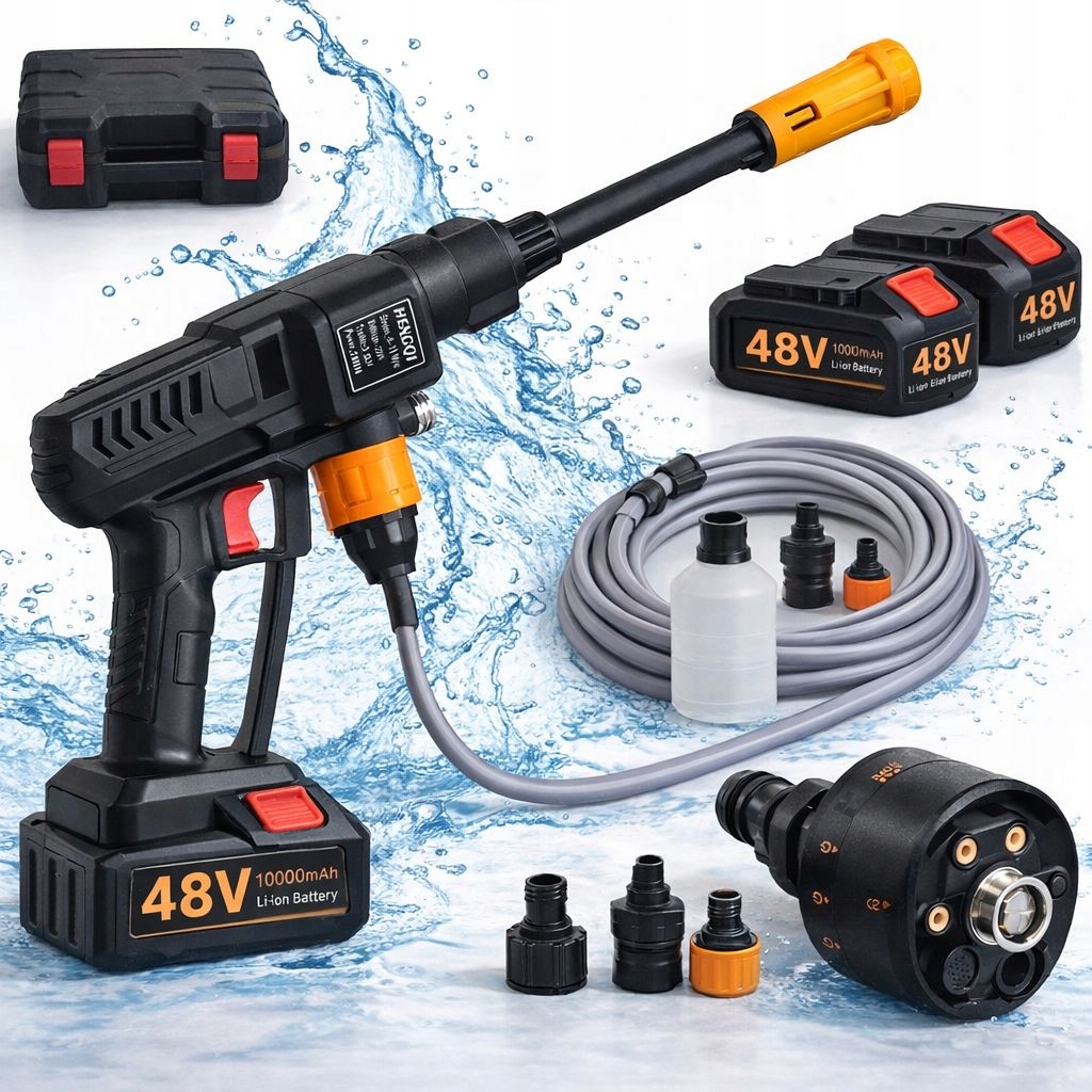 Myjka Ciśnieniowa Akumulatorowa Do Ogrodu, Okien I Kostki, Zestaw Power