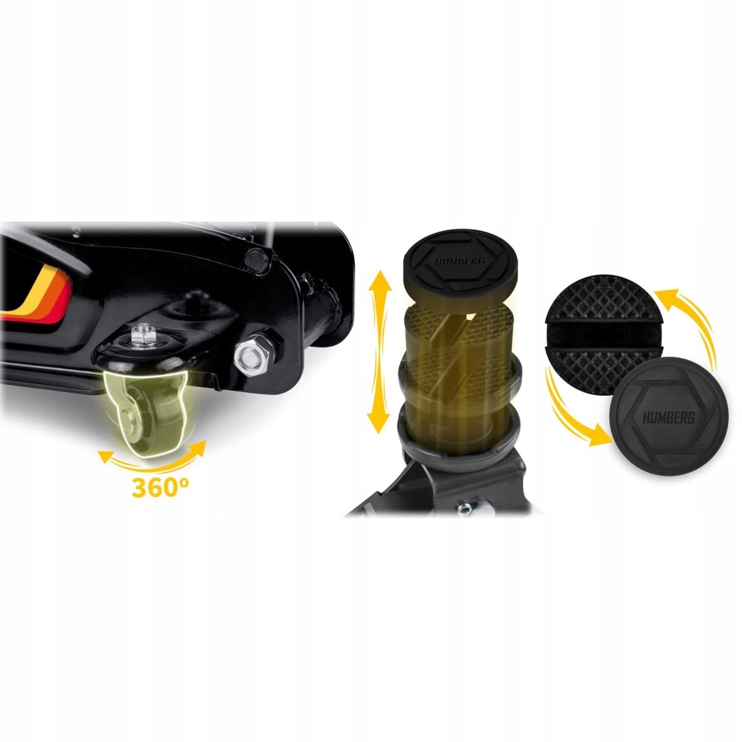 PODNOŚNIK SAMOCHODOWY DO SAMOCHODU ŻABA HYDRAULICZNY 80-360MM LEWAREK 2,5T Udźwig 2500 kg