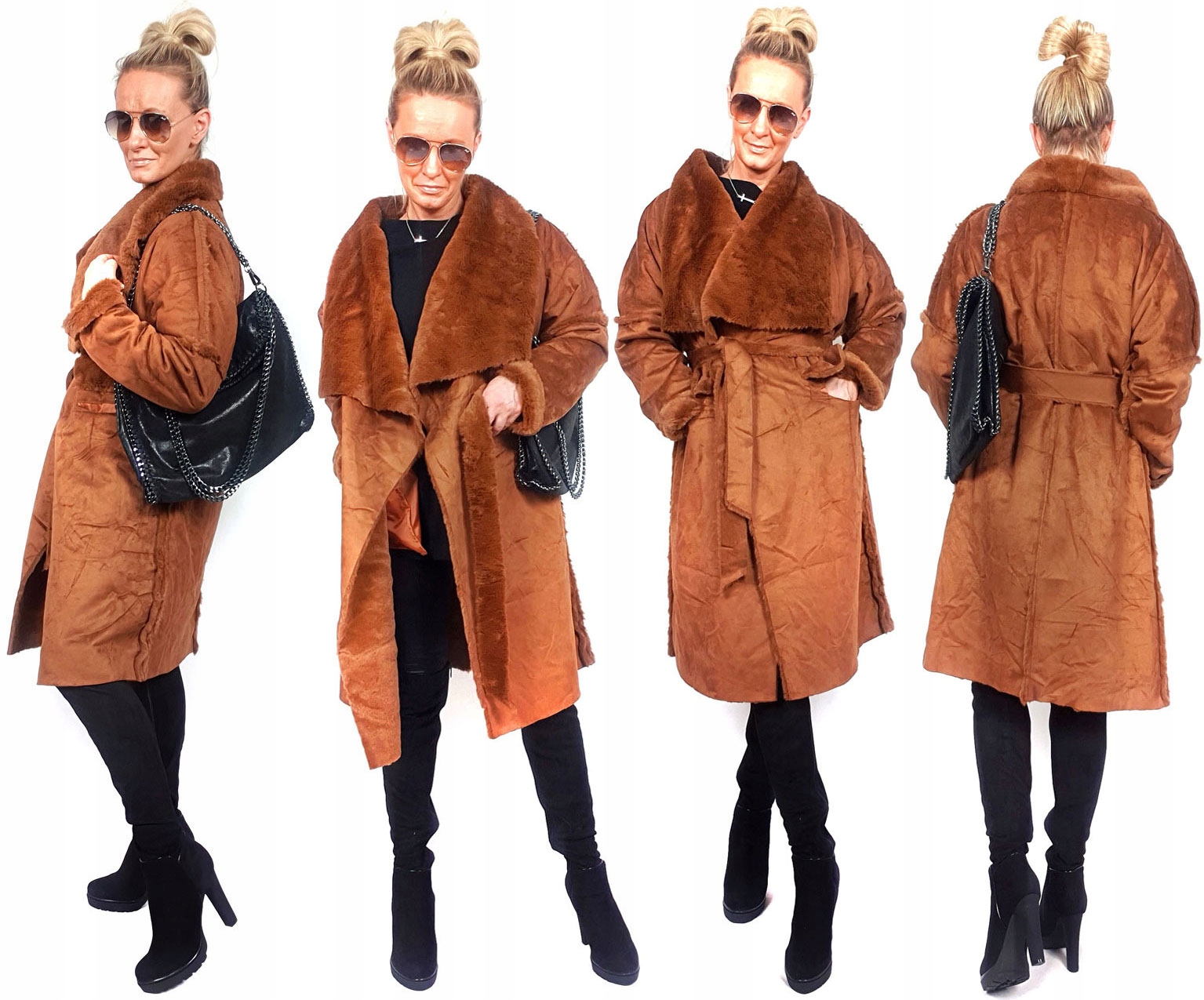 

Płaszczyk Futerko Eko Kożuch Zimowy Futro Luxury