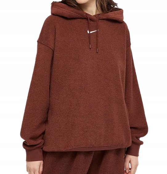 Dámská plyšová mikina s kapucí Nike Sportswear Oversized DD5118-273 L