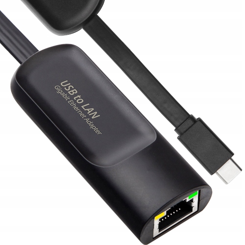 Karta sieciowa typu SLIM adapter RJ-45 1000 Mb/s LAN GIGABIT USB-C 3.2