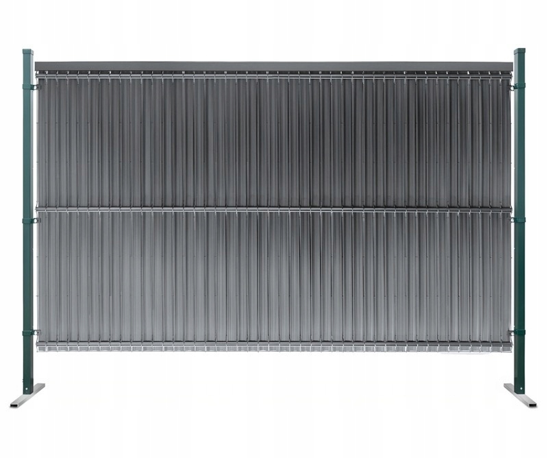 Listwy ogrodzeniowe pionowe wąskie 44-62mm 123x250cm RD03 Szary