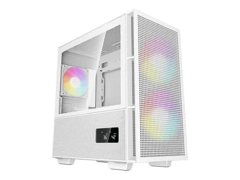 Deepcool CH360 MID Tower Case, bílá skříň