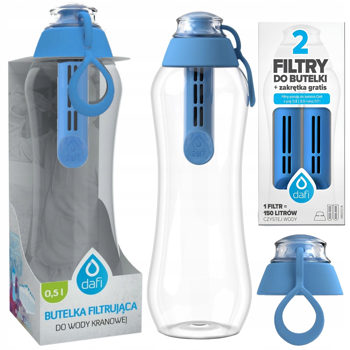 

Bidon butelka filtrująca filtry Dafi 0,5l 3 wkłady