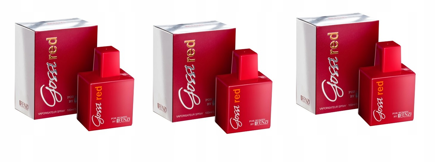 JFenzi Gossi Red 3x100 ml dámská parfémovaná voda
