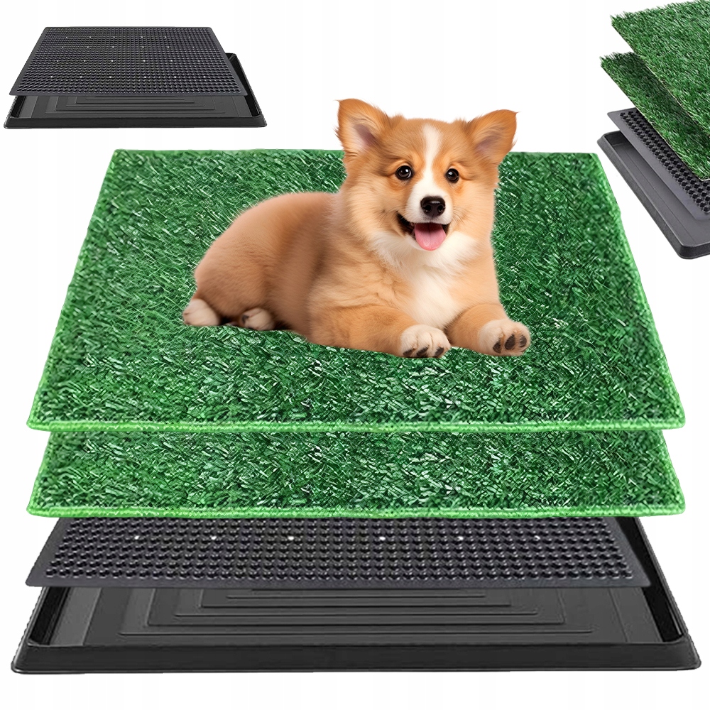 Levně Záchod Pro Psy Psí Toaleta Wc 2V1 Speciální Podložka Z Umělé Trávy