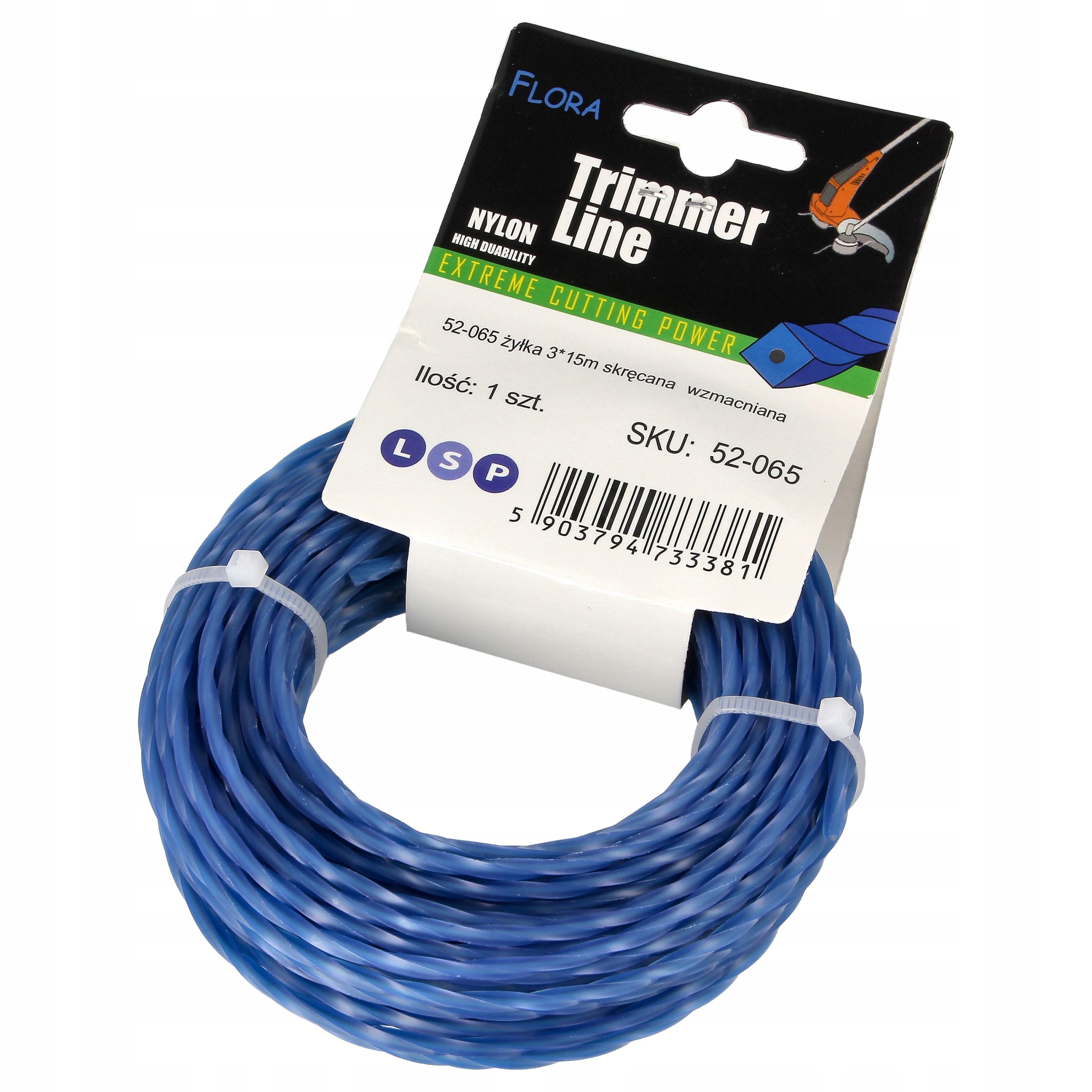 Żyłka do kosy 3 0 3 mm spalinowej podkaszarki kosiarki z drutem zbrojona