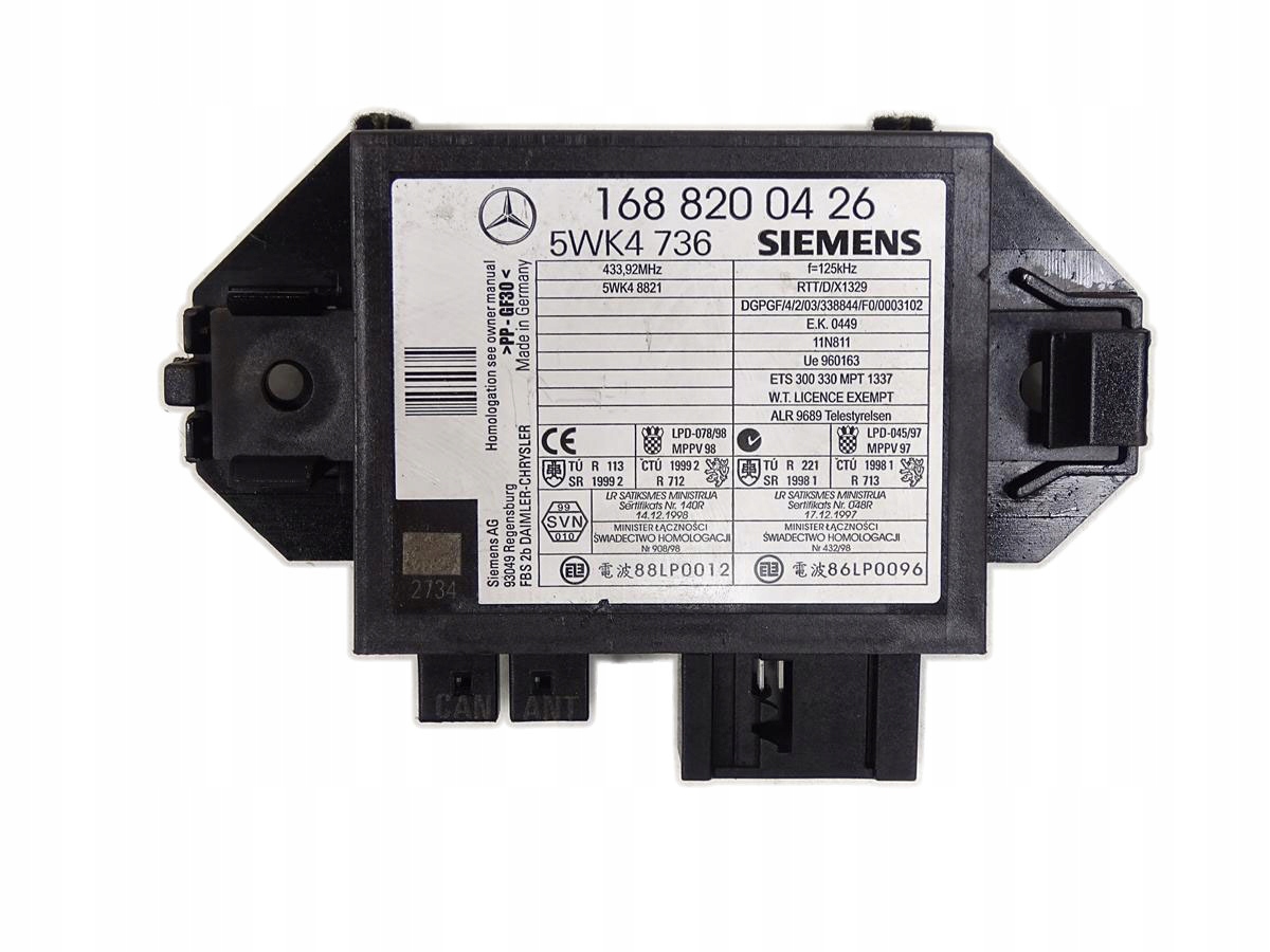 modulo IMMOBILIZER MERCEDES A170 168 820 04 26