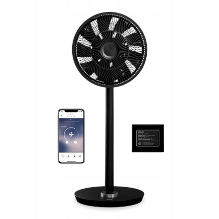 Duux | Smart Fan | Whisper Flex Smart Black with Battery Pack | Stand Fan |