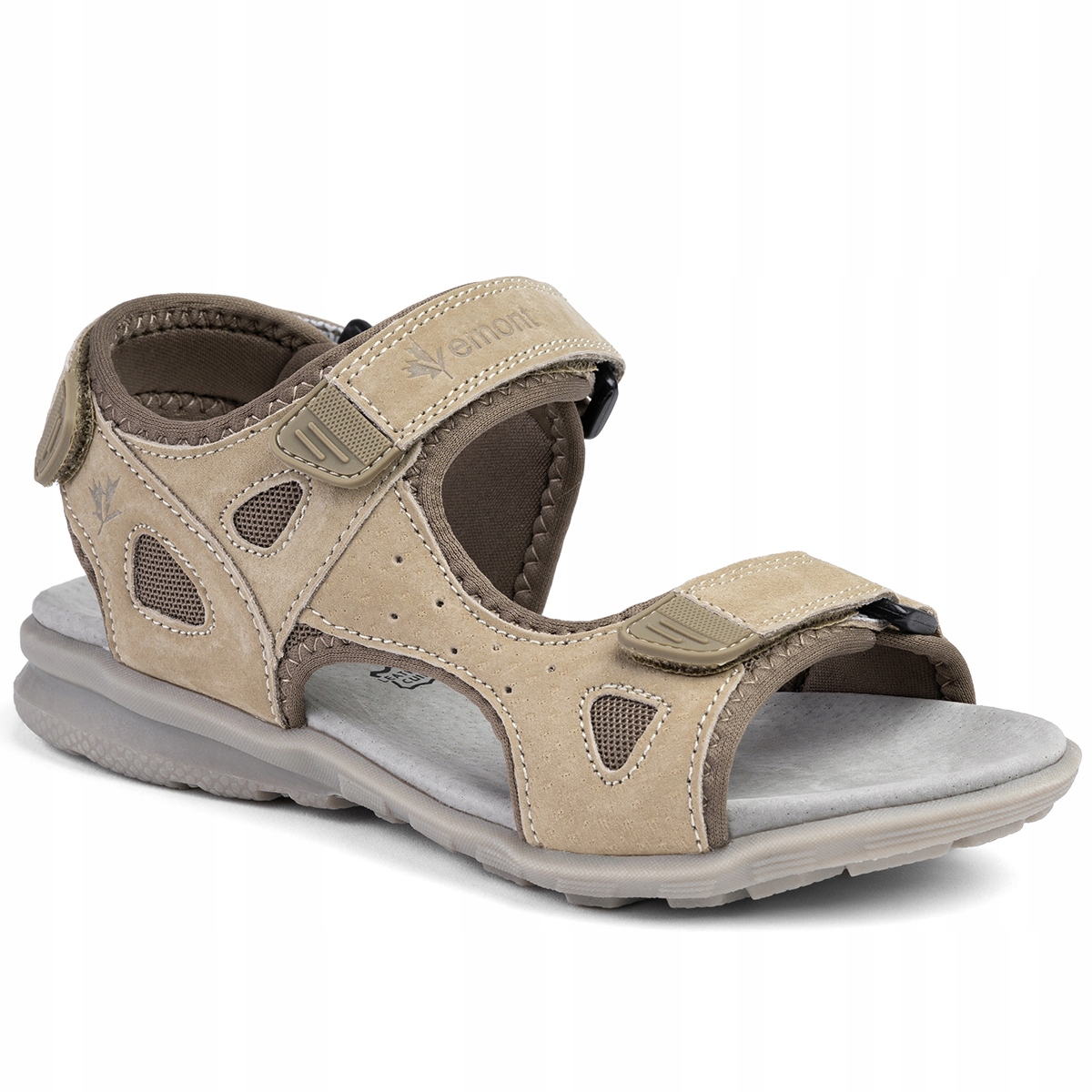 Sandały sportowe Skórzane damskie Lekkie na rzepy bieżnik Vemont 37