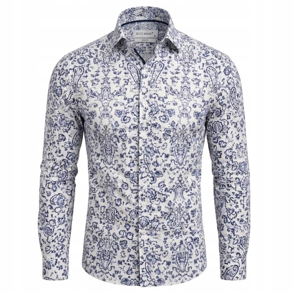 Ego Man košile pánská S0323-01 slim fit 3XL bílá