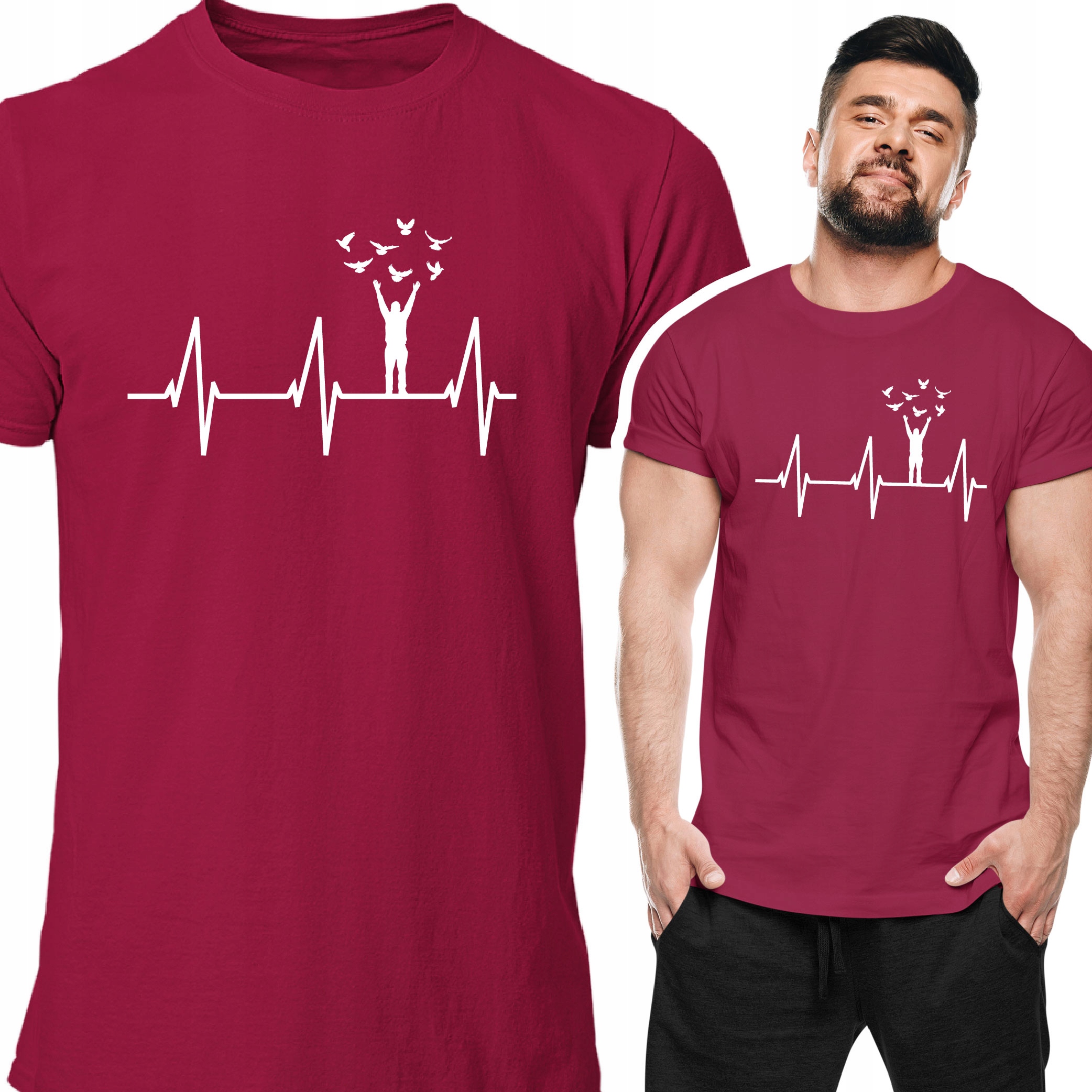 

Tshirt Prezent Dla Gołębiarza Gołębiarz Z Gołębiem