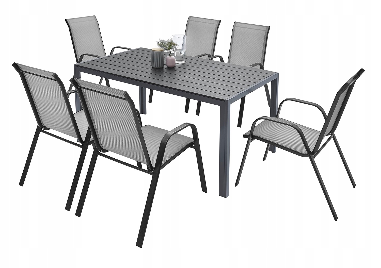 MEBLE OGRODOWE ZESTAW STÓŁ 6+1 NA TARAS BALKON Producent MAT-COMPANY