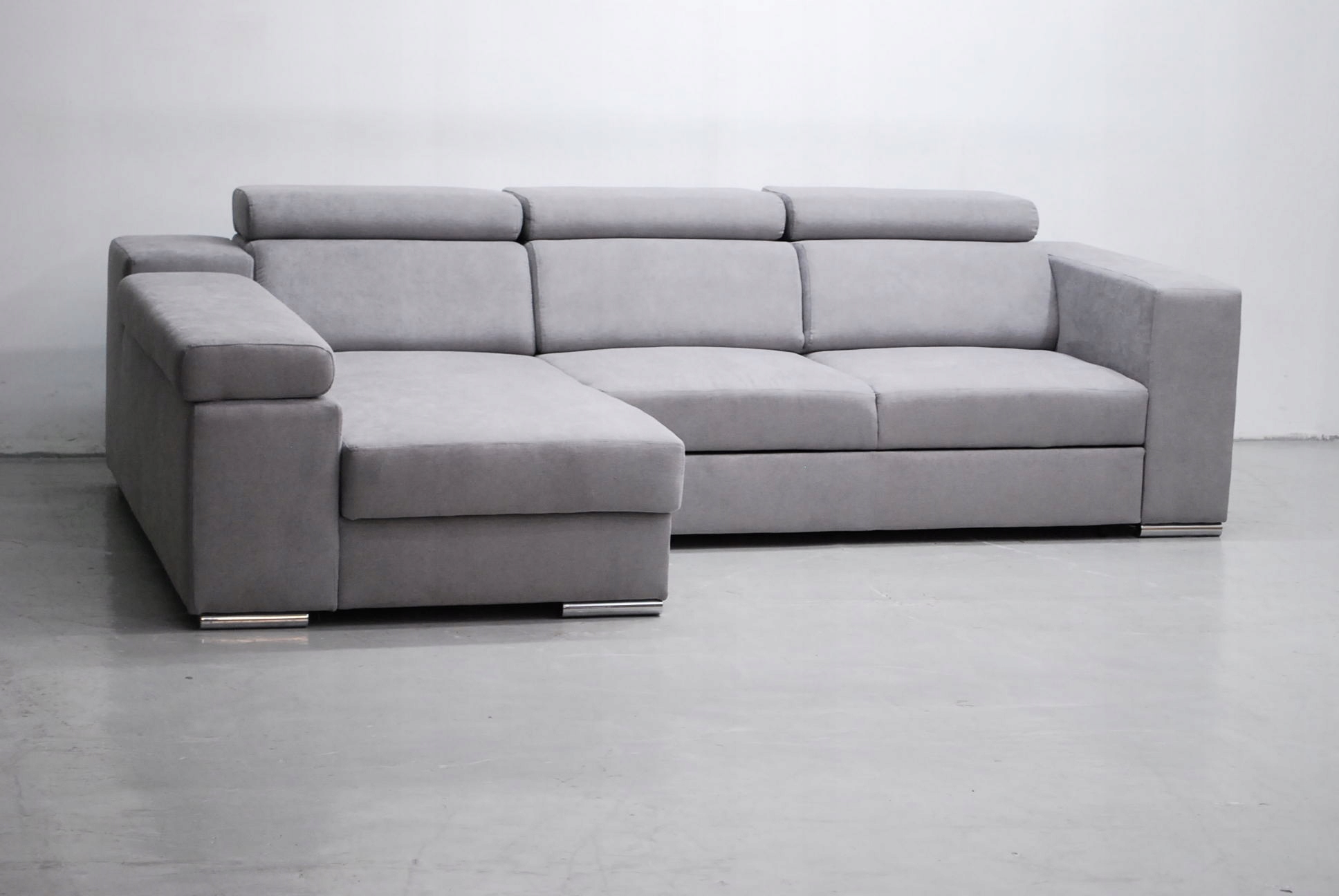 PHL DESIGN NOWOCZESNY NAROŻNIK funkcja spania pojemnik regulowane zag enjoy Szerokość mebla 275 cm