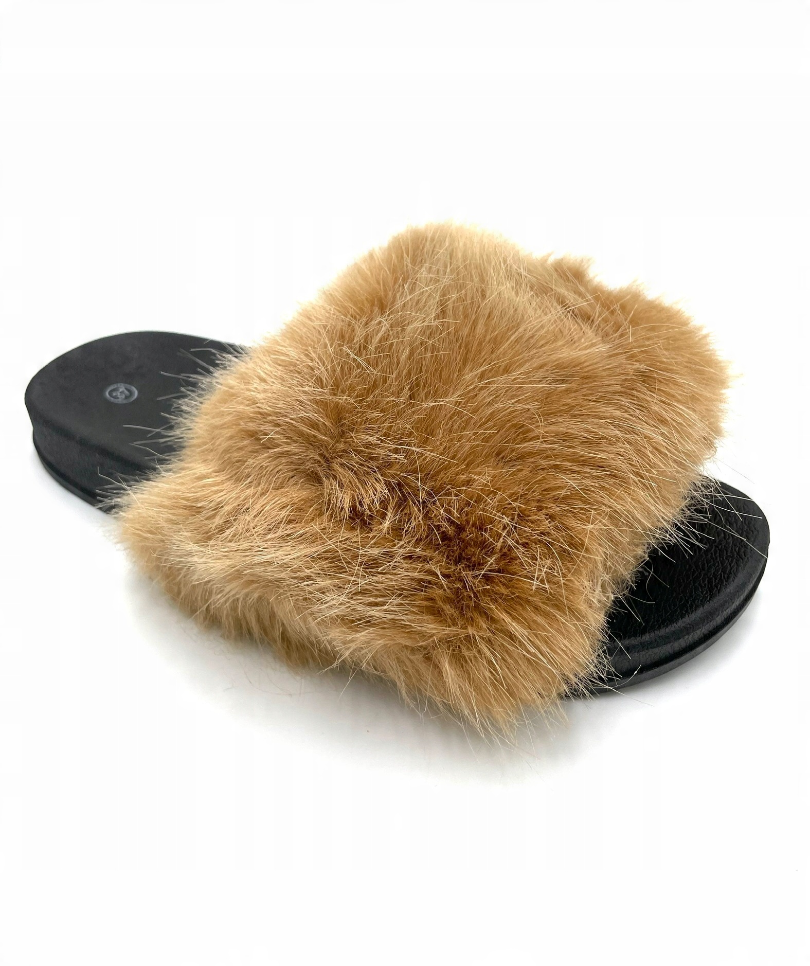 

Klapki Kapcie Laczki Damskie Z Futerkiem Camel 39