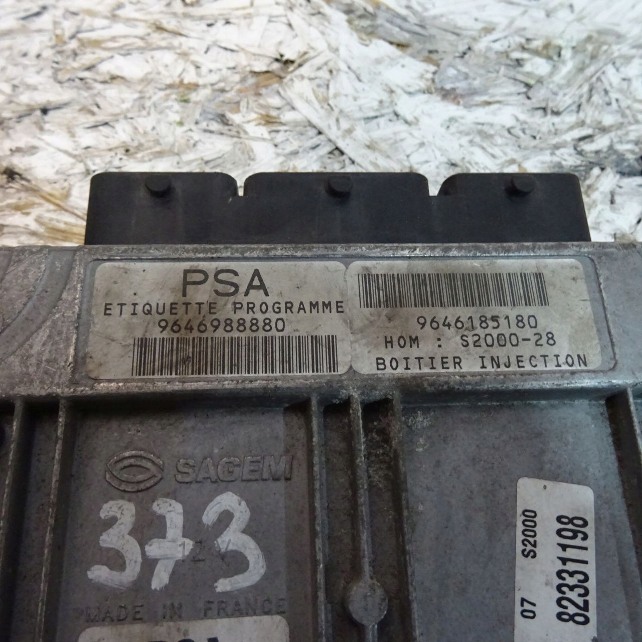 PEUGEOT 307 1.4B control unit of the engine 9646988880